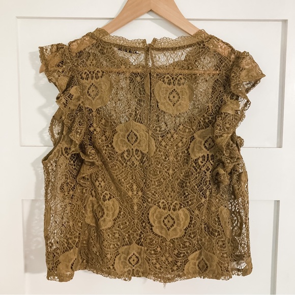 Zara Lace Top with built-in Camisole Size L - Picture 7 of 10